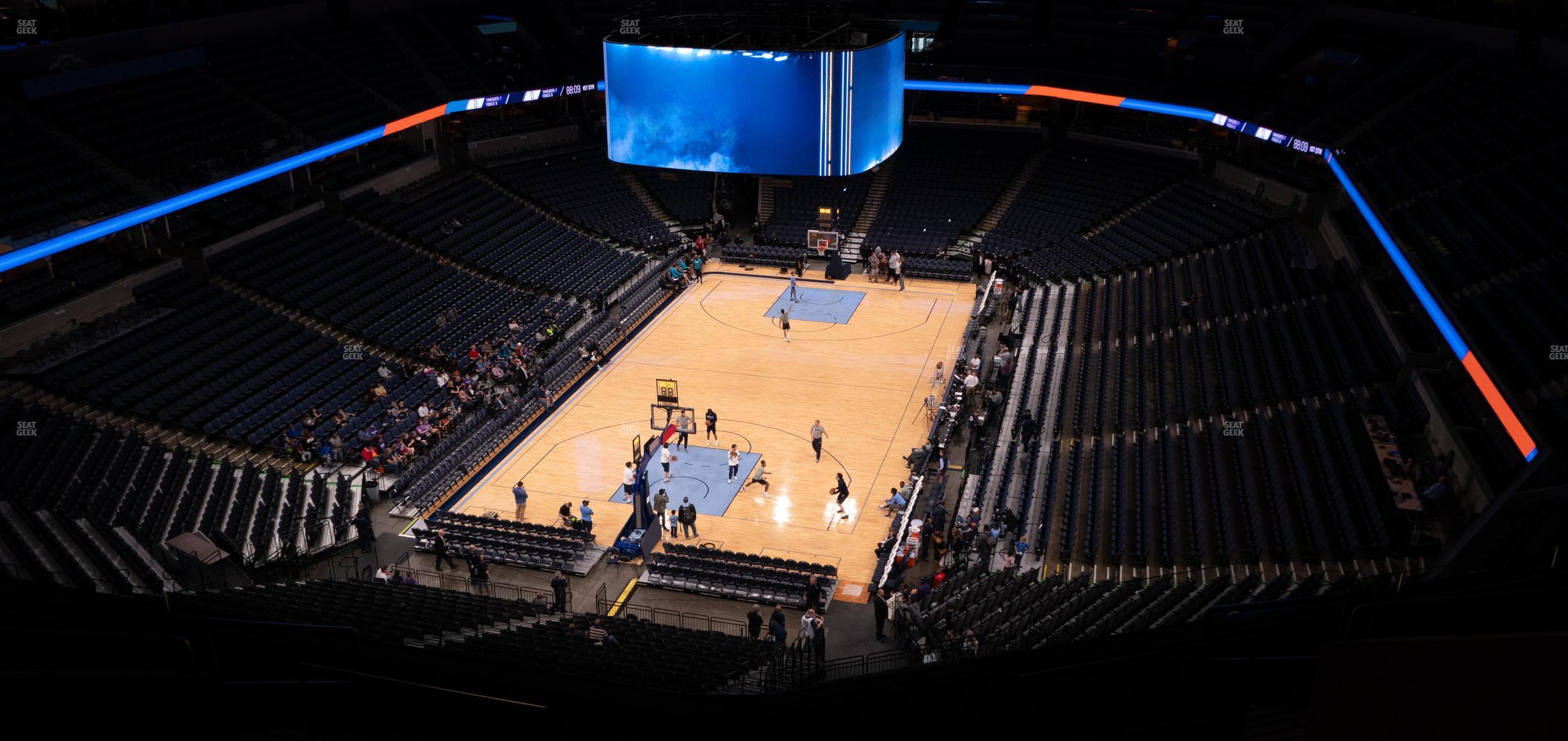 Seating view for FedExForum Section 202