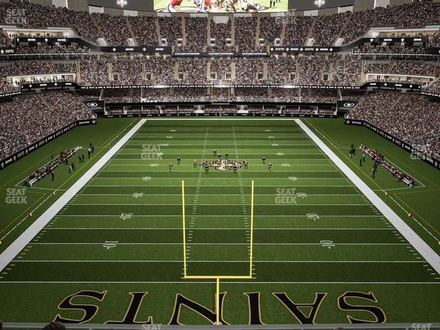 Seating view for Caesars Superdome Section 531