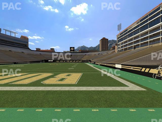 Seating view for Folsom Field Section Loge Box 162