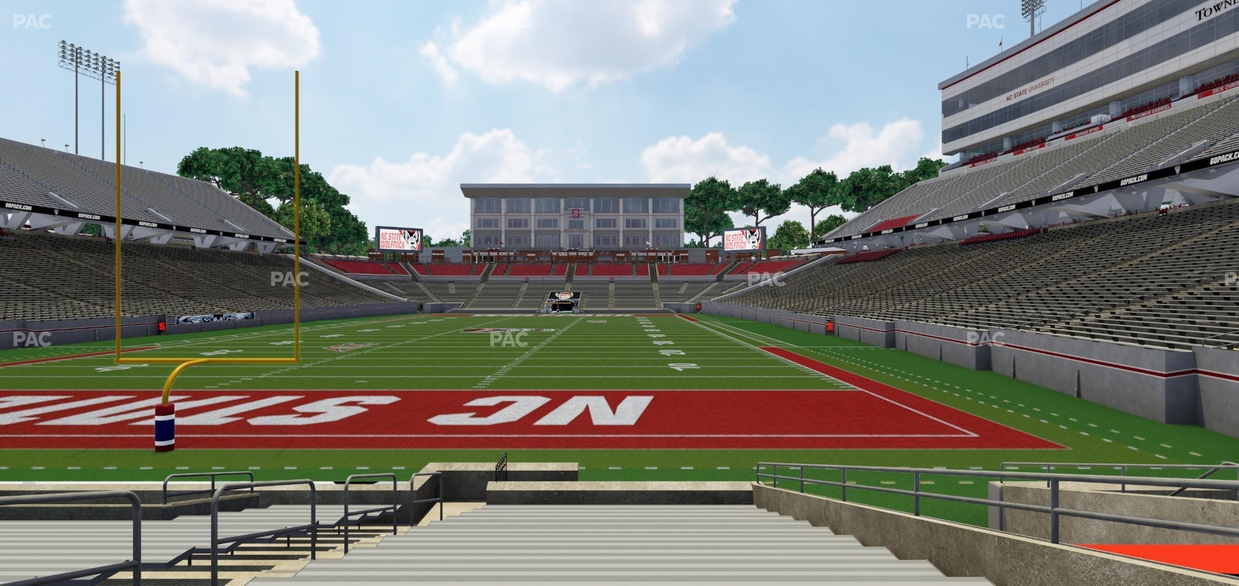 Seating view for Carter-Finley Stadium Section 122