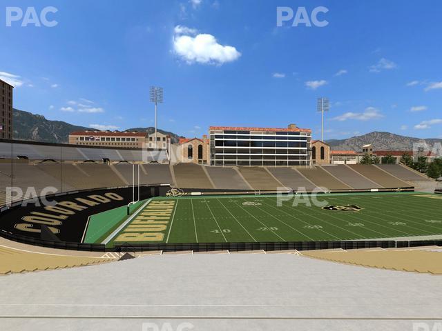 Seating view for Folsom Field Section 115