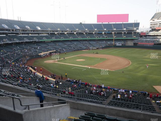 Seating view for Oakland Coliseum Section 209