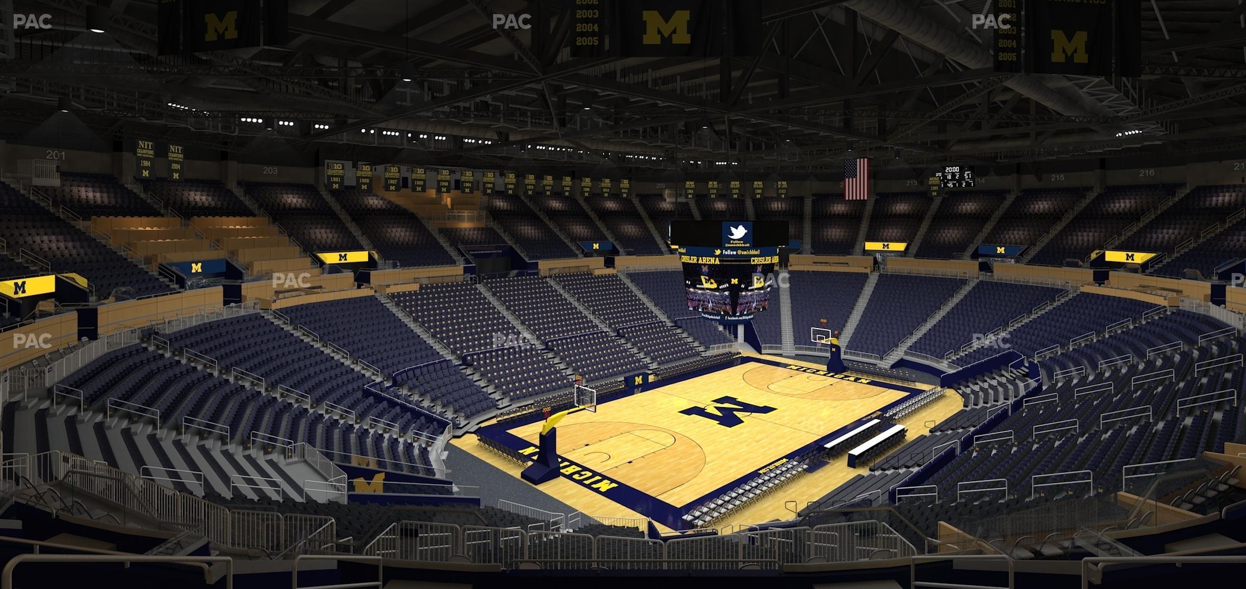 Seating view for Crisler Center Section 228