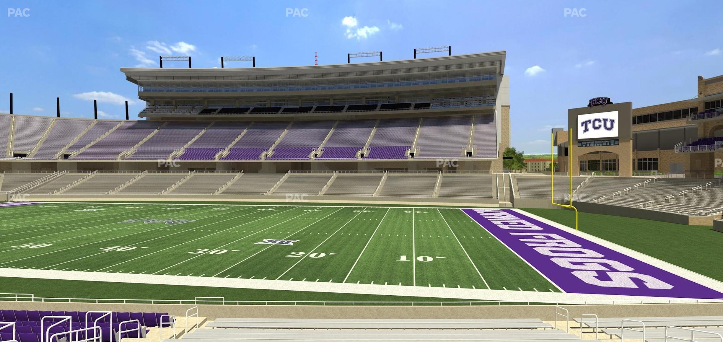 Seating view for Amon G. Carter Stadium Section 102