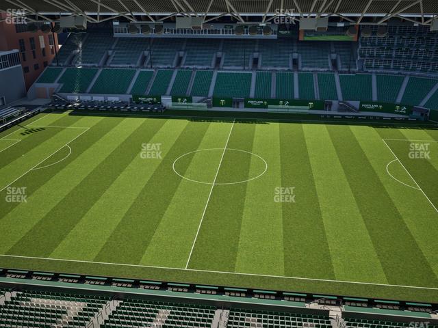 Seating view for Providence Park Section East Vista 6