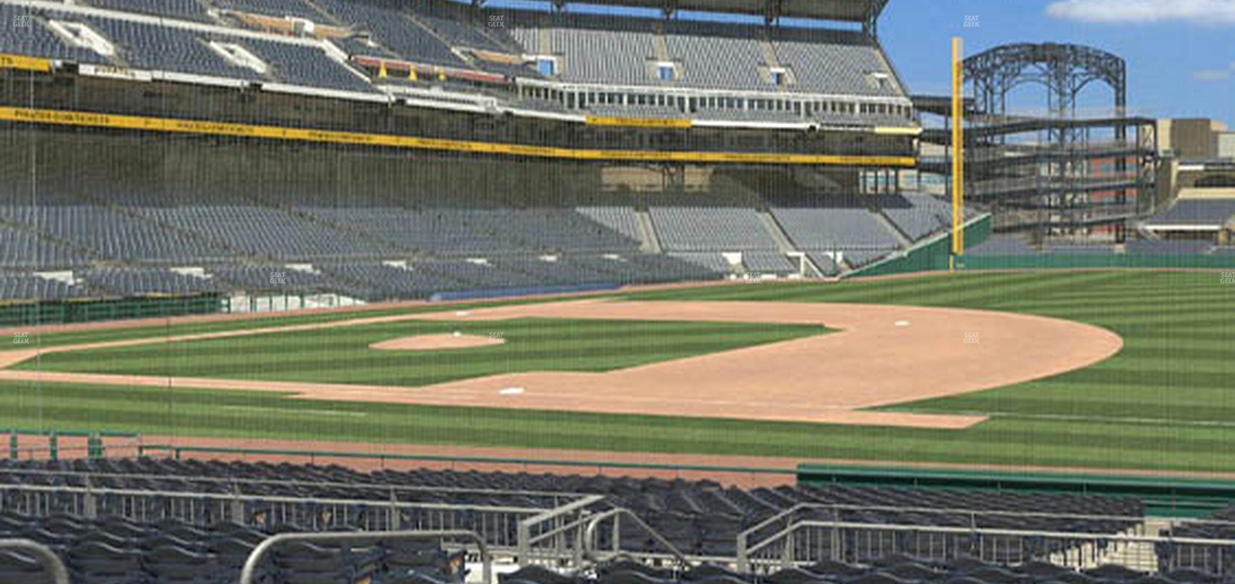 Seating view for PNC Park Section 107