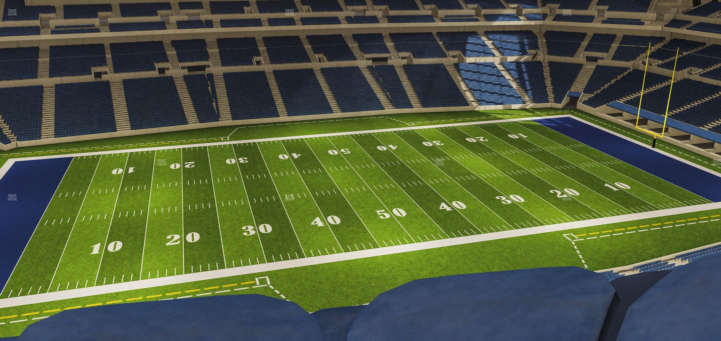 Seating view for Lucas Oil Stadium Section 542