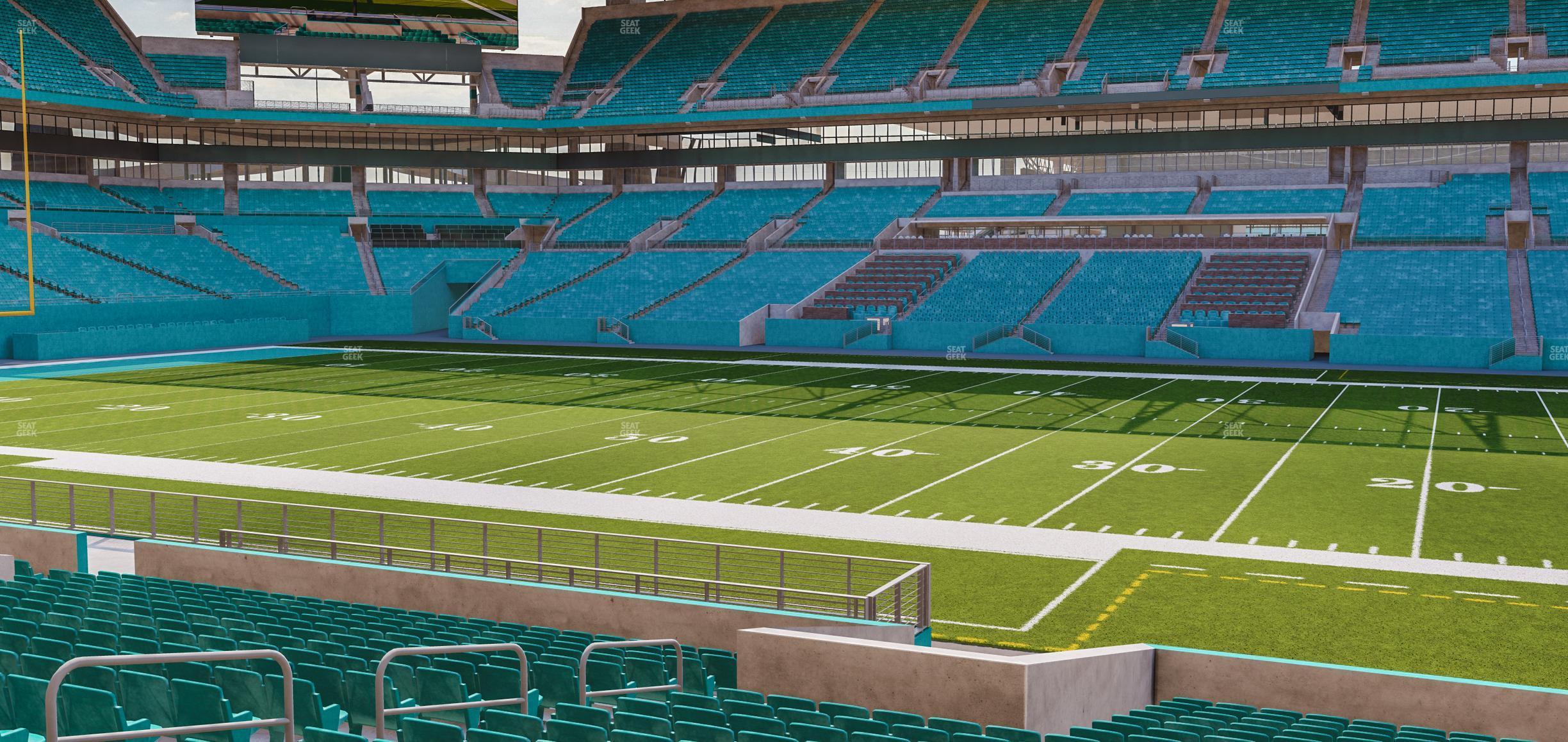 Seating view for Hard Rock Stadium Section 116