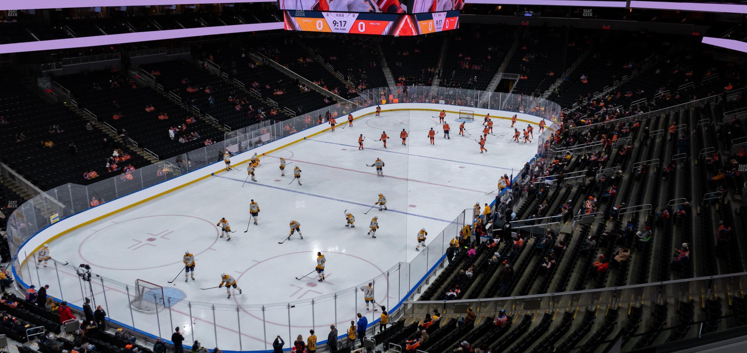 Seating view for Rogers Place Section Loge 13