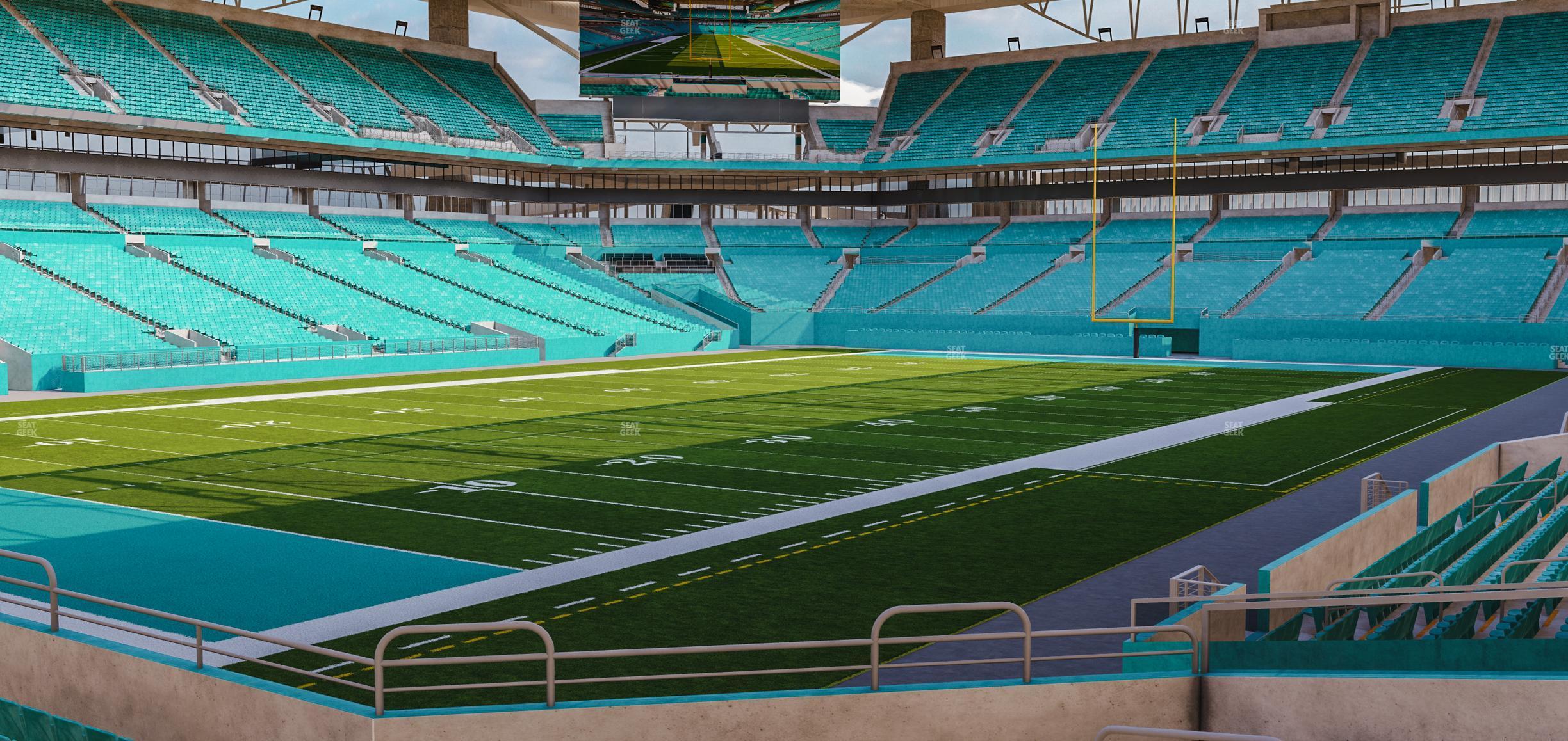 Seating view for Hard Rock Stadium Section 154