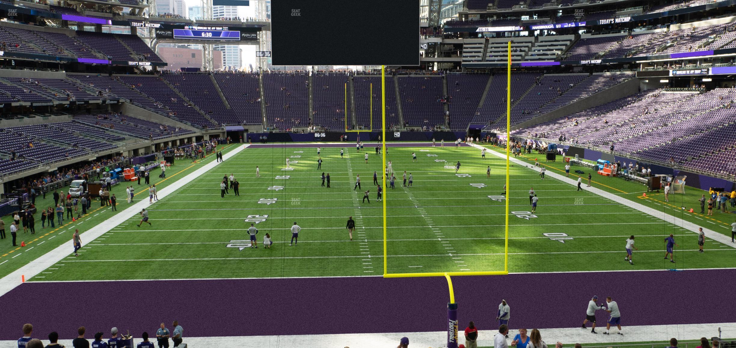 Seating view for U.S. Bank Stadium Section 120