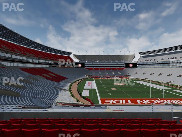 Seating view for Bryant Denny Stadium Section South Zone 8