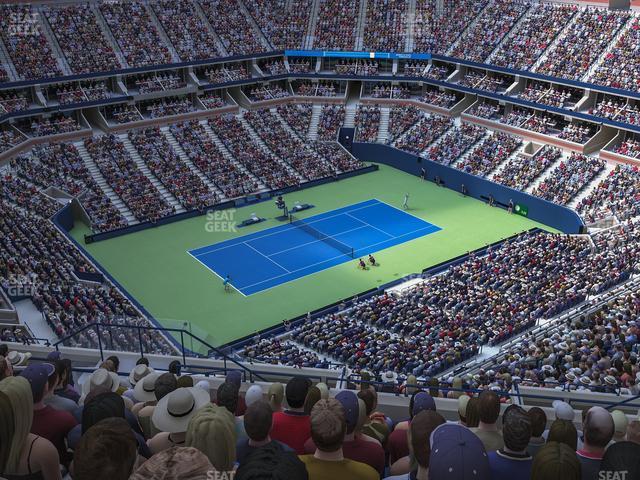 Seating view for Arthur Ashe Stadium Section 307