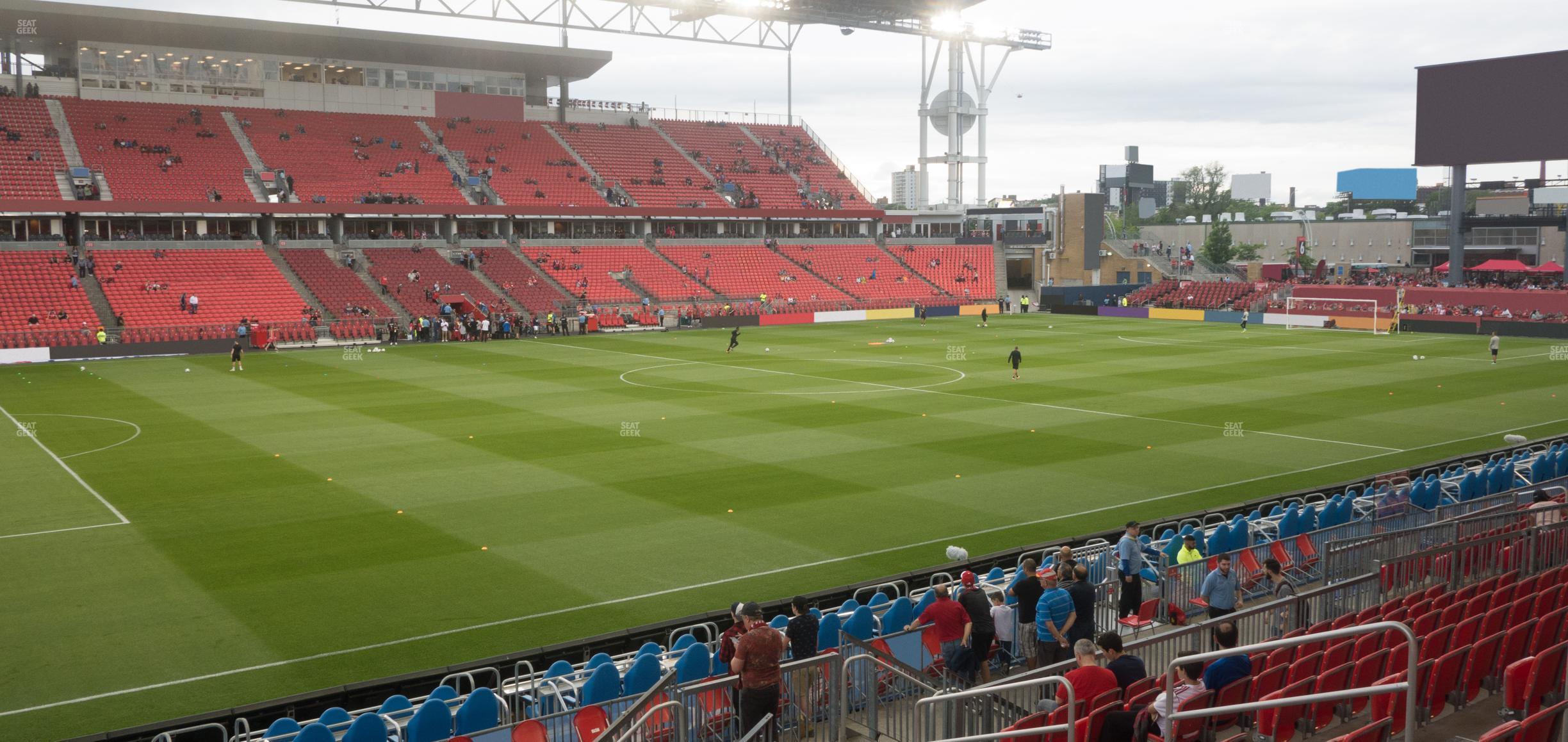 Seating view for BMO Field Section 110