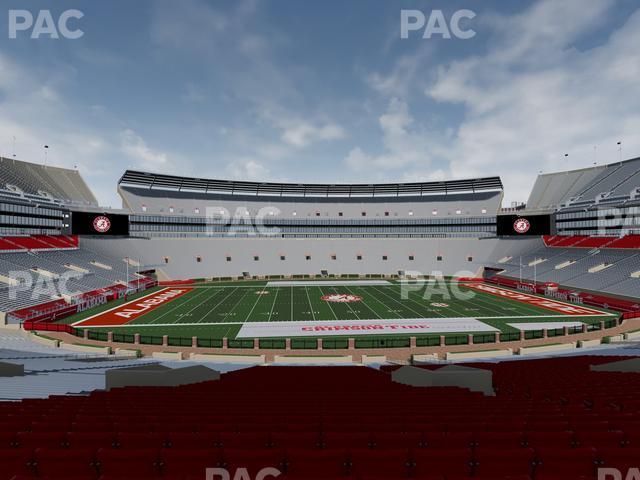 Seating view for Bryant Denny Stadium Section H