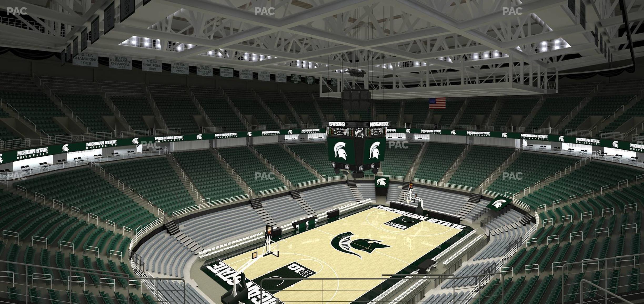 Seating view for Jack Breslin Student Events Center Section 232