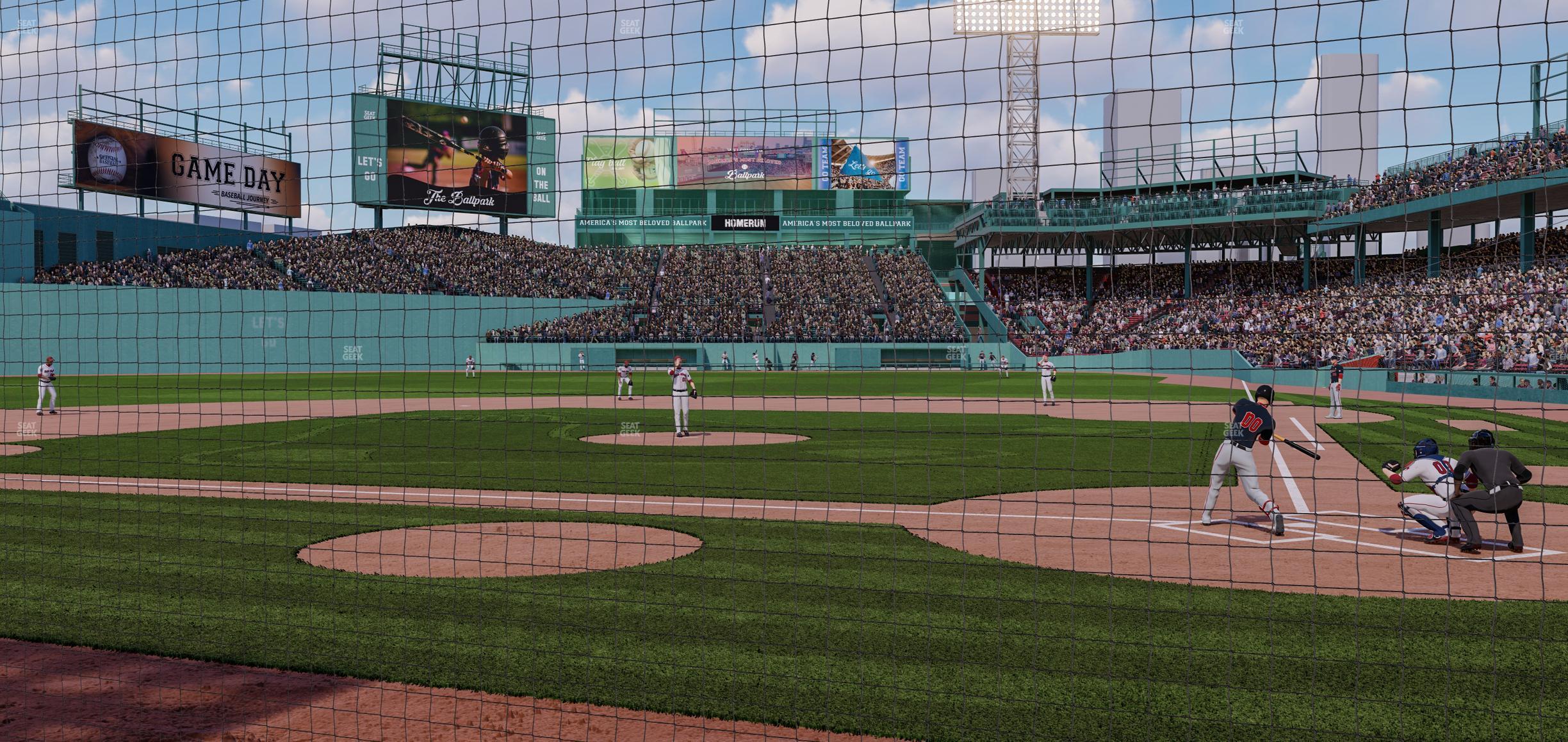 Seating view for Fenway Park Section Dugout Box 52