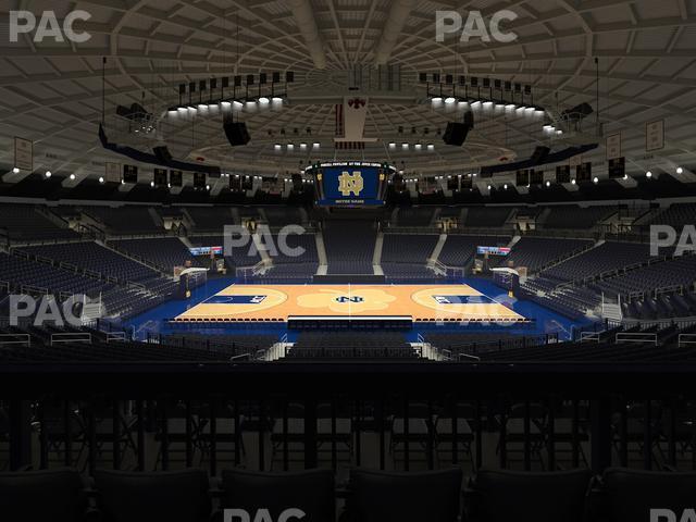 Seating view for Purcell Pavilion at the Joyce Center Section 101