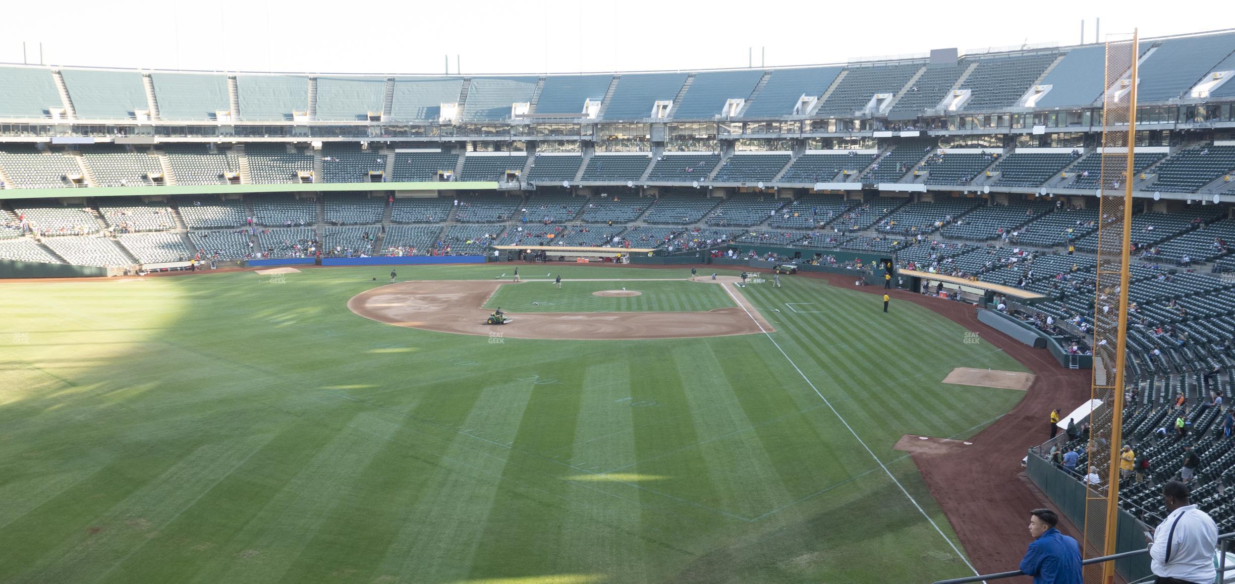 Seating view for Oakland Coliseum Section 233