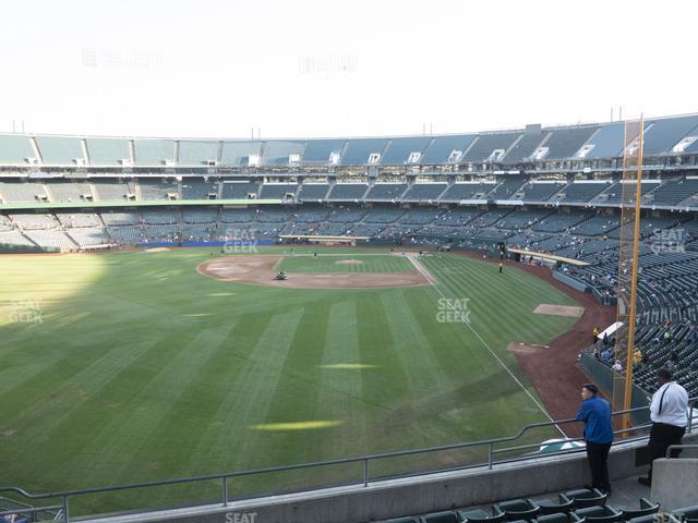 Seating view for Oakland Coliseum Section 233