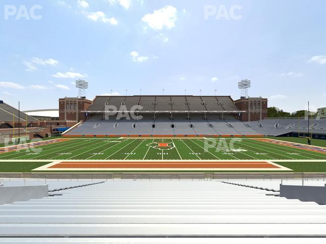 Seating view for Memorial Stadium - IL Section 127