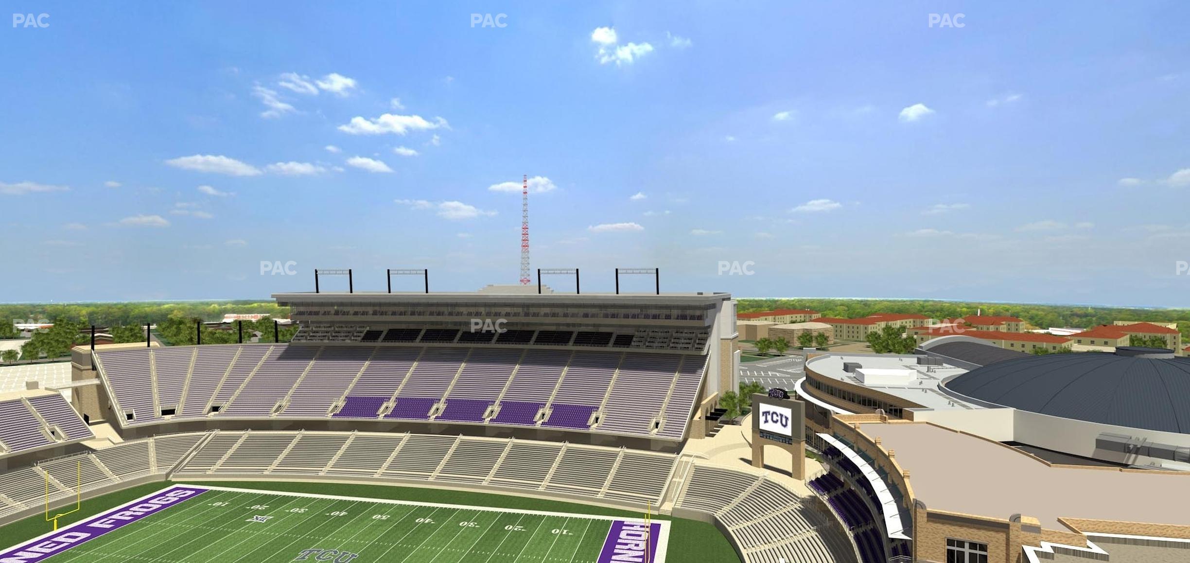 Seating view for Amon G Carter Stadium Section 401