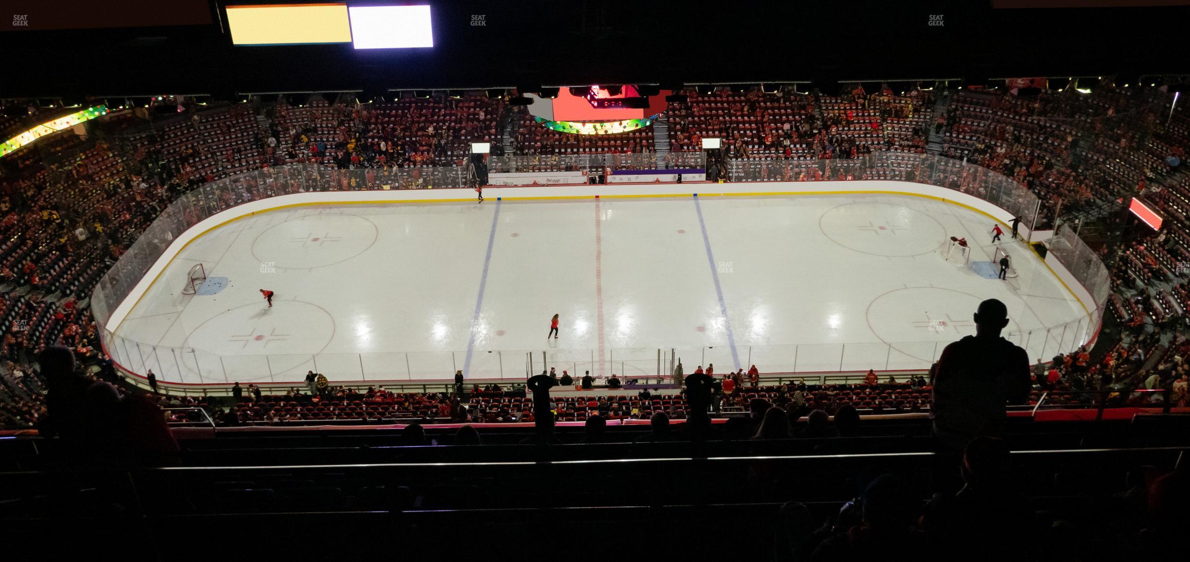 Seating view for Scotiabank Saddledome Section Press Level 5