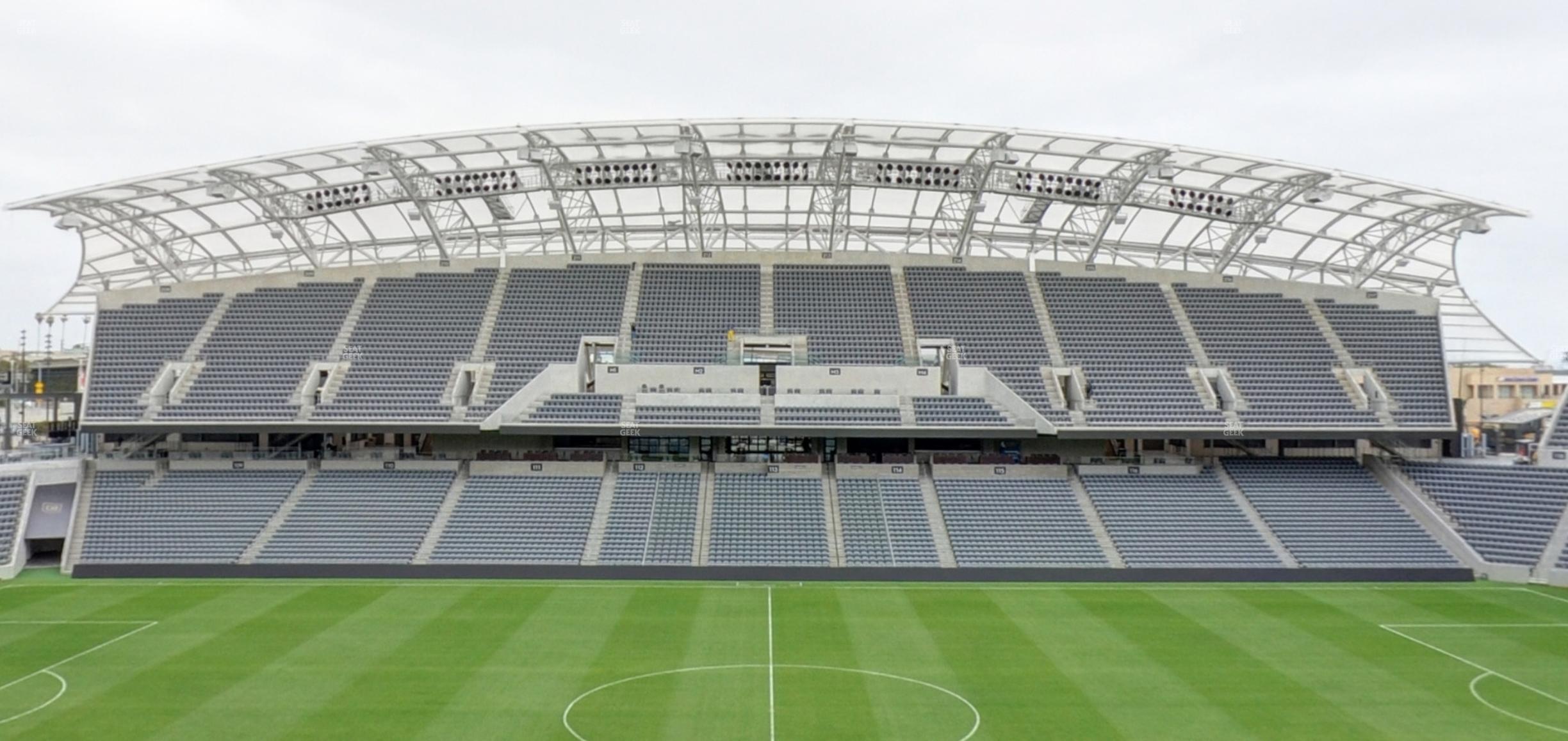 Seating view for BMO Stadium Section Founders Club C