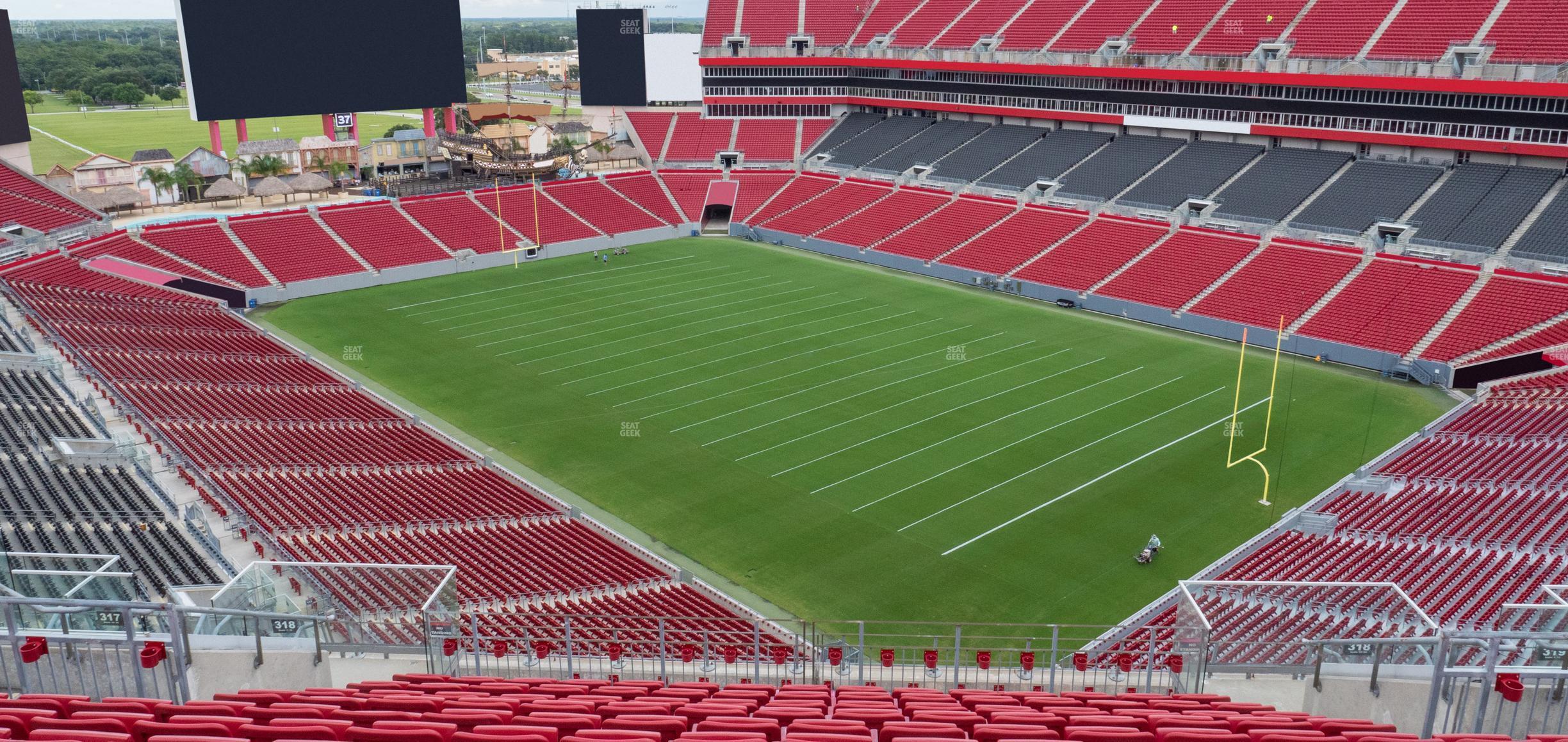 Seating view for Raymond James Stadium Section 318