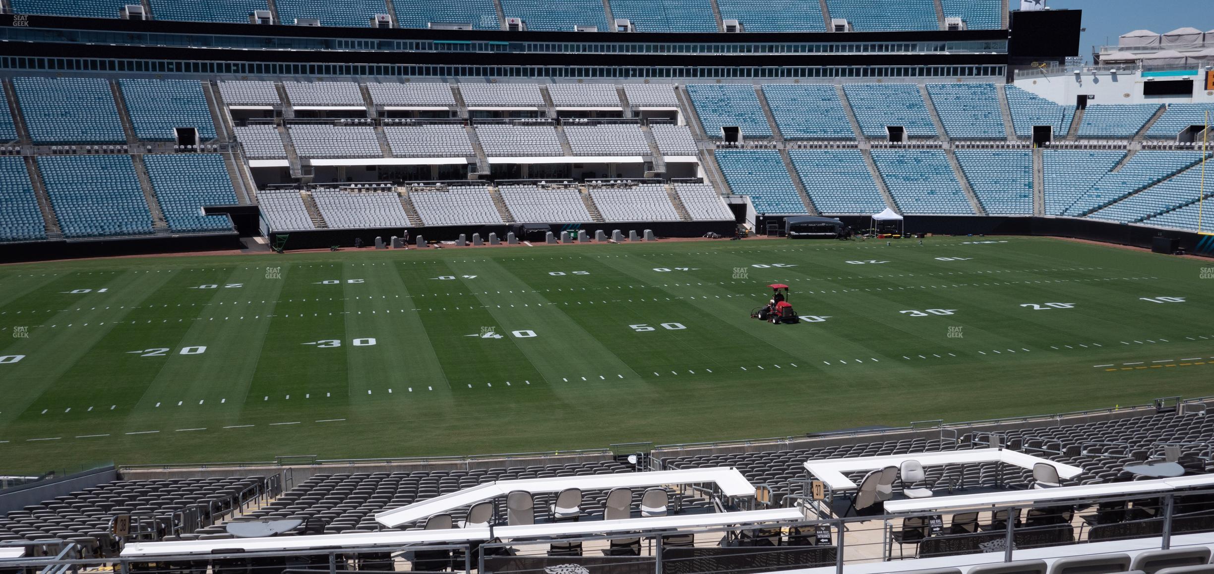 Seating view for EverBank Stadium Section Gallagher Club 138