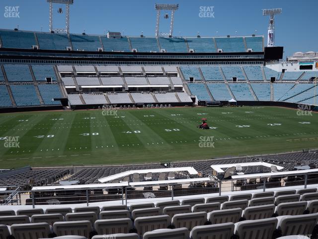 Seating view for EverBank Stadium Section Gallagher Club 138