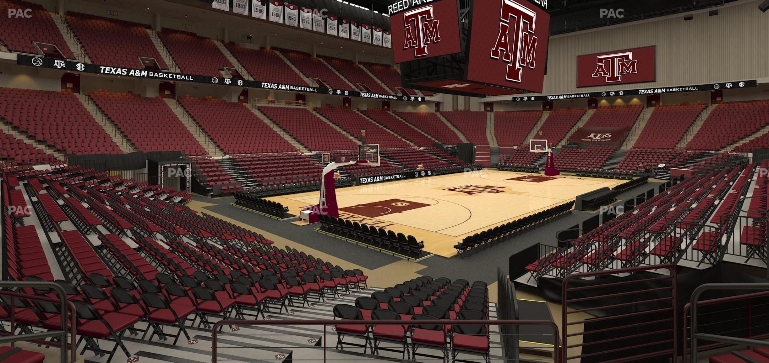 Seating view for Reed Arena Section 109