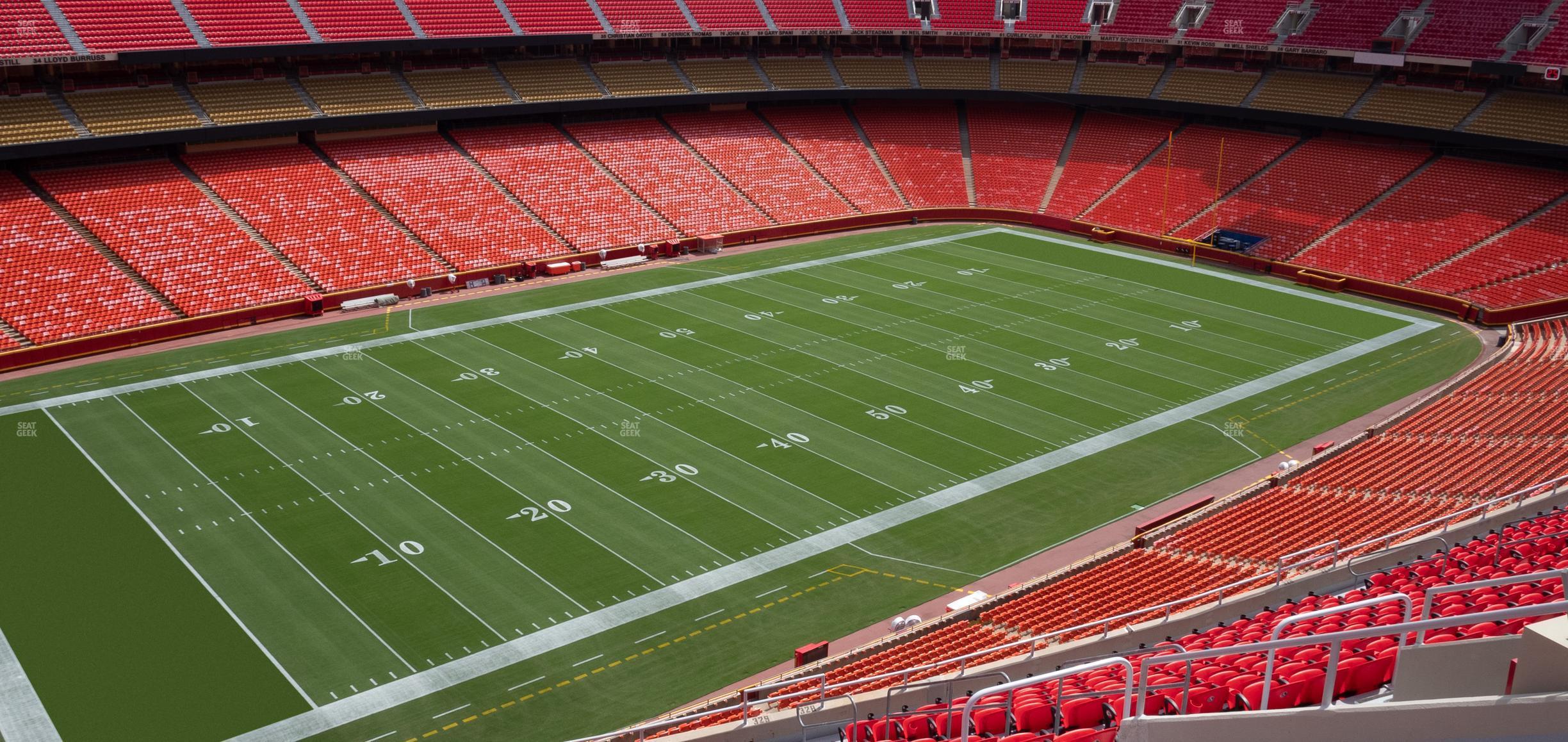 Seating view for GEHA Field at Arrowhead Stadium Section 329