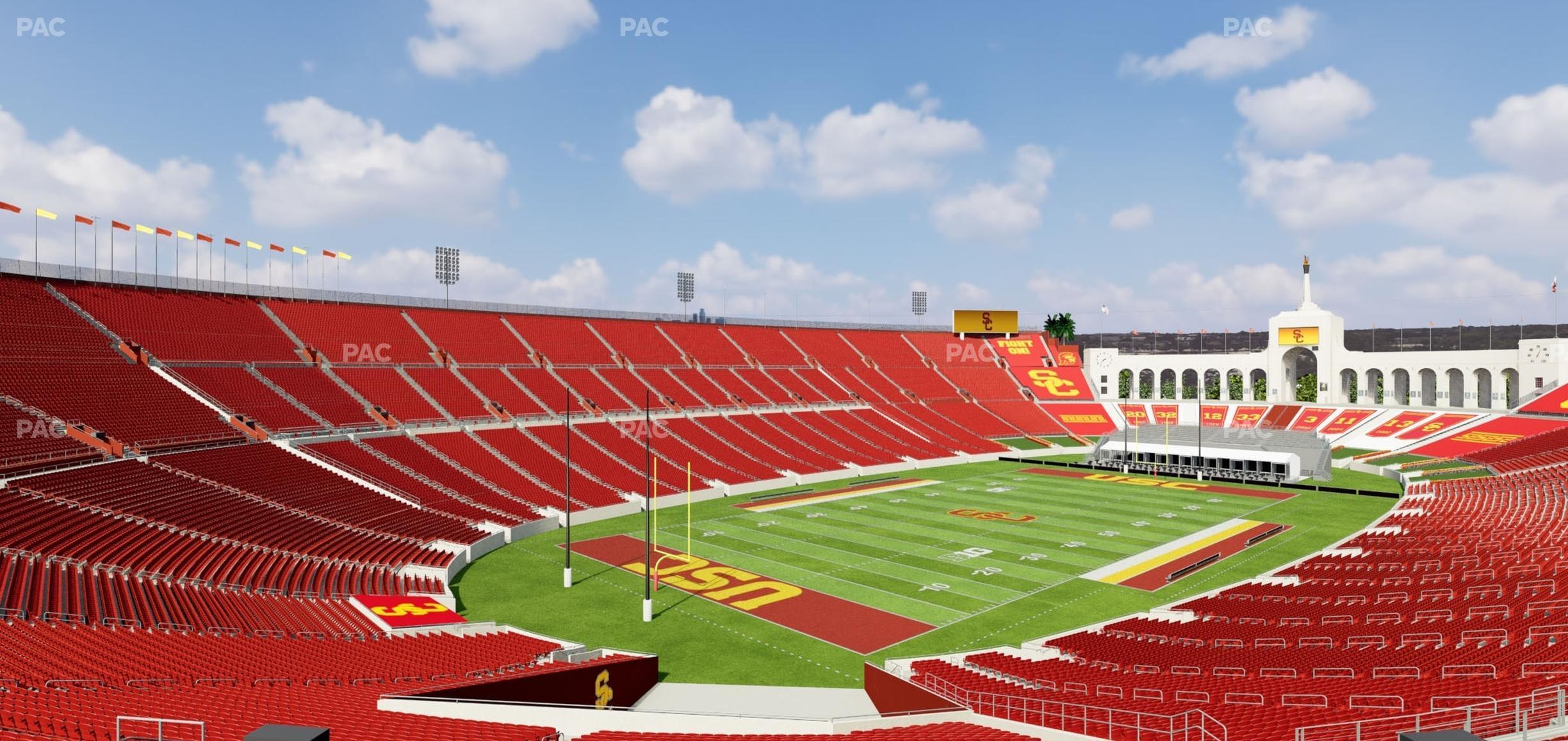 Seating view for Los Angeles Memorial Coliseum Section 211