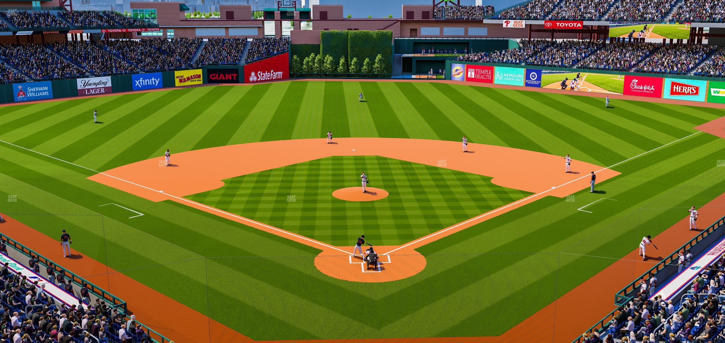 Seating view for Citizens Bank Park Section 222