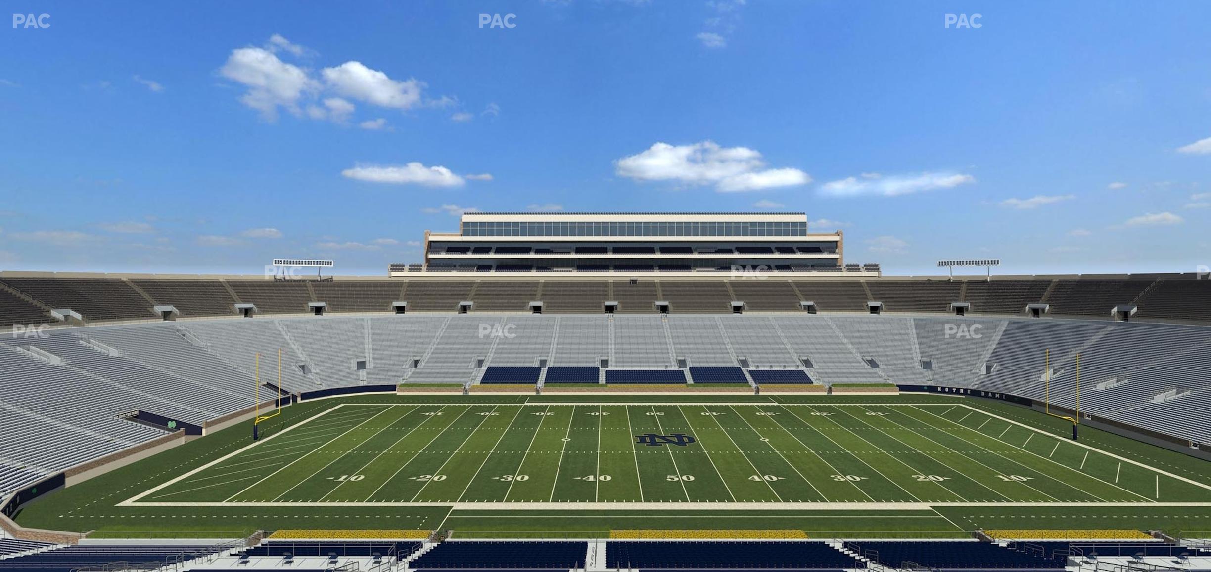 Seating view for Notre Dame Stadium Section 1842 Box 6