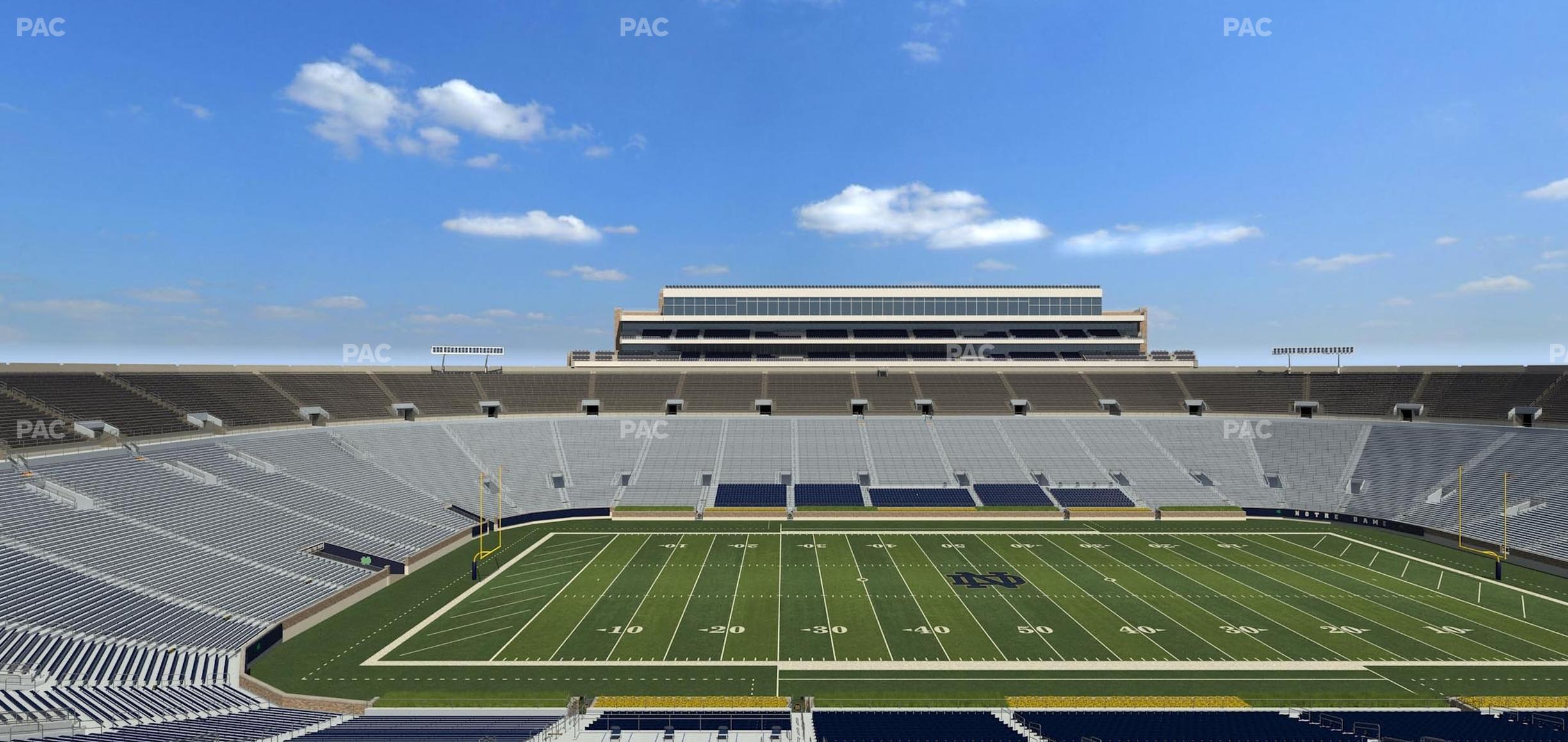 Seating view for Notre Dame Stadium Section 1842 Box 18