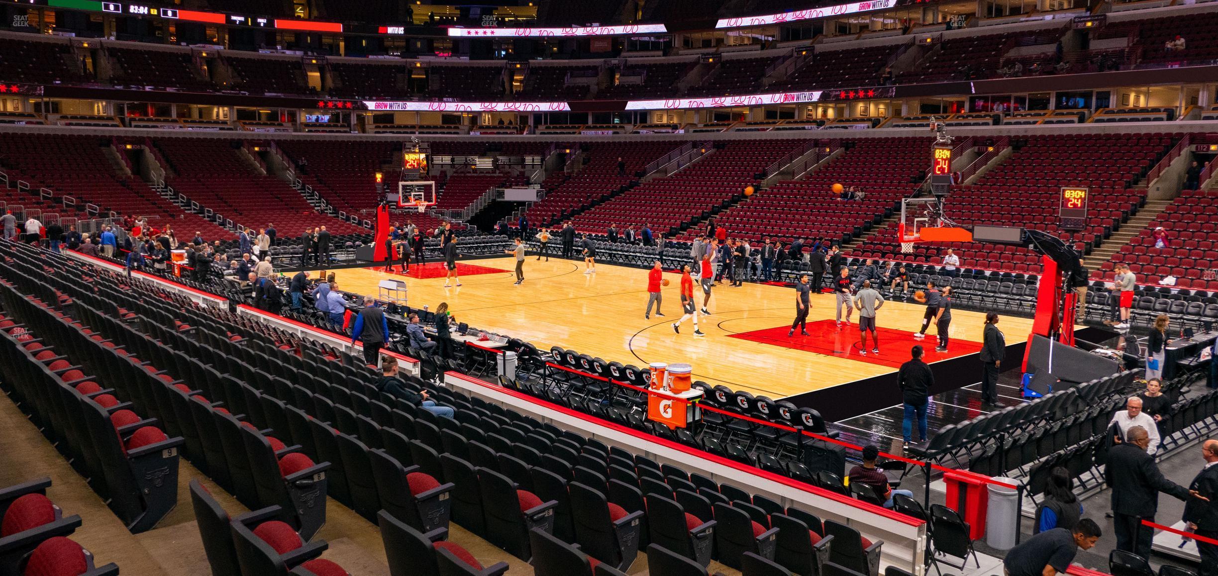 Seating view for United Center Section 120