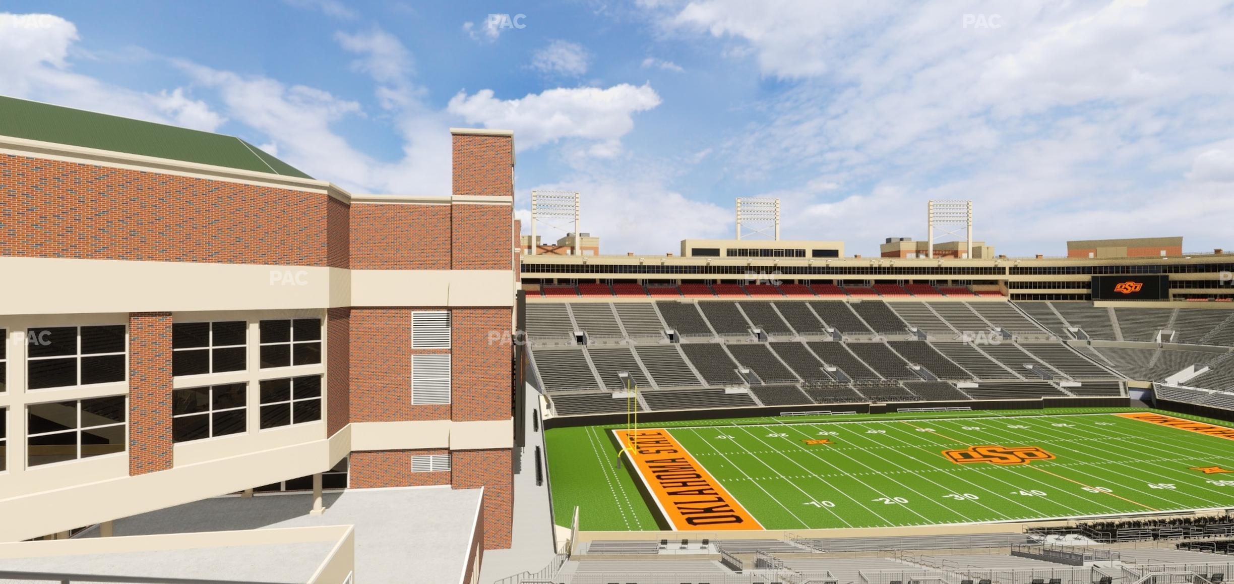 Seating view for Boone Pickens Stadium Section Club 565