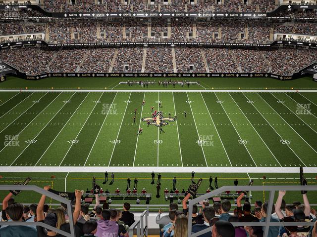 Seating view for Caesars Superdome Section 614