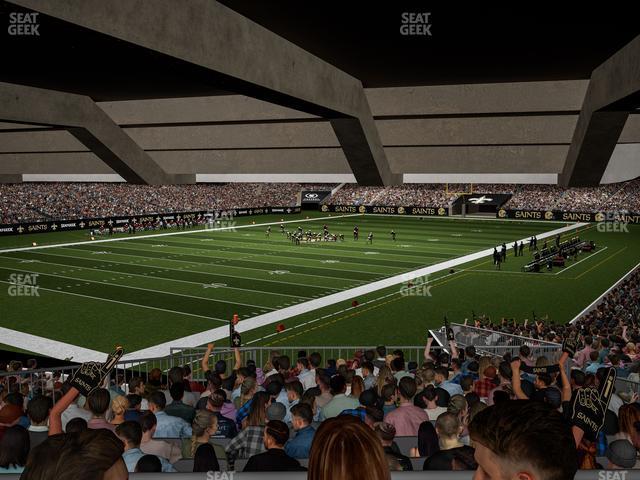 Seating view for Caesars Superdome Section 150