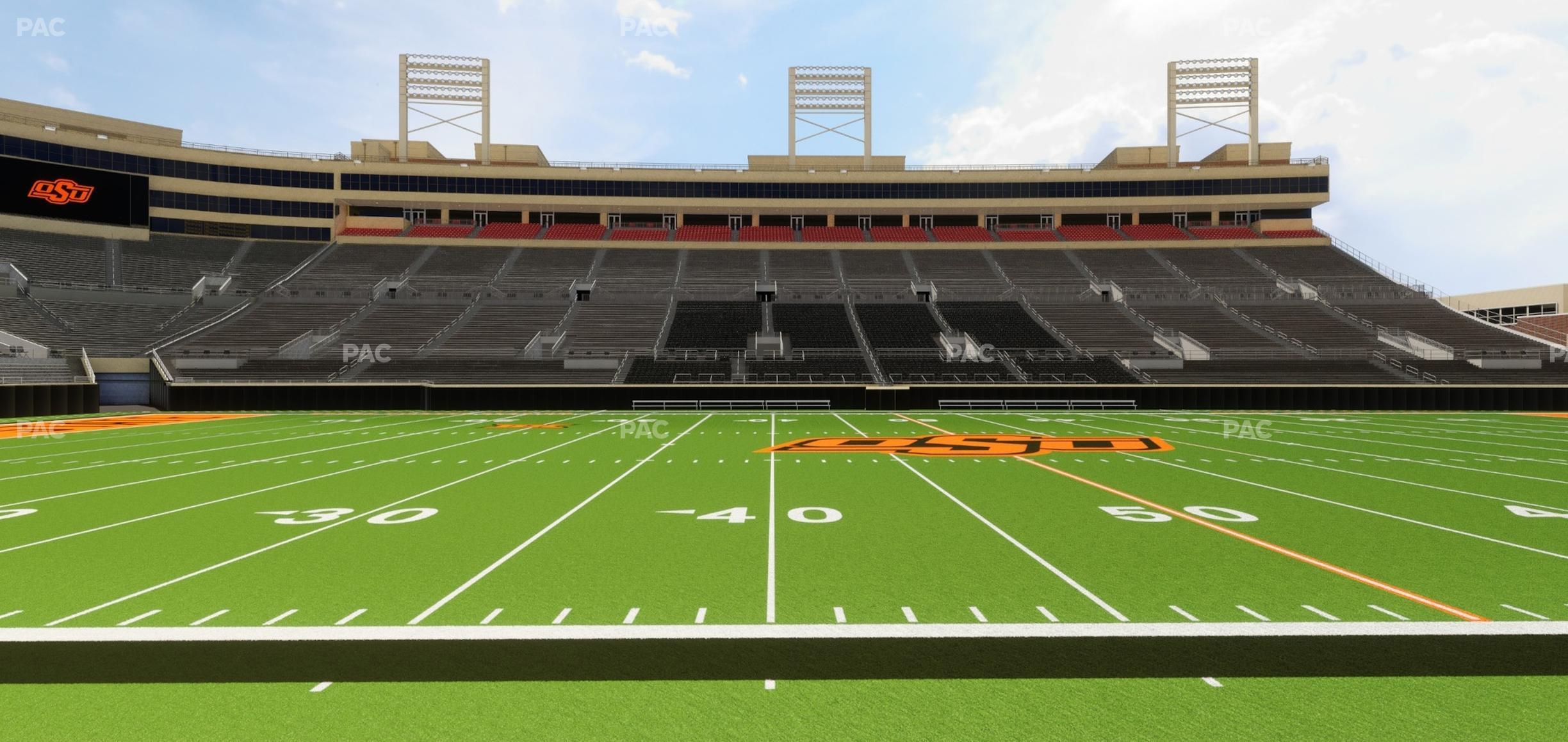 Seating view for Boone Pickens Stadium Section Lower Box 5