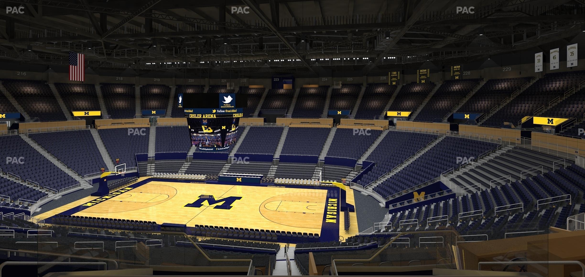 Seating view for Crisler Center Section 203