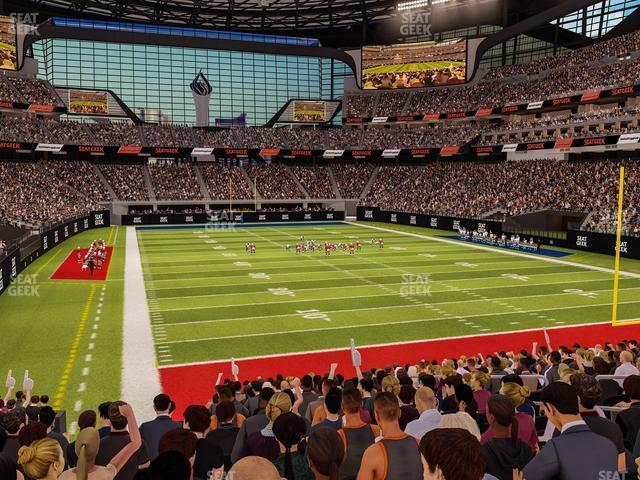 Seating view for Allegiant Stadium Section 125