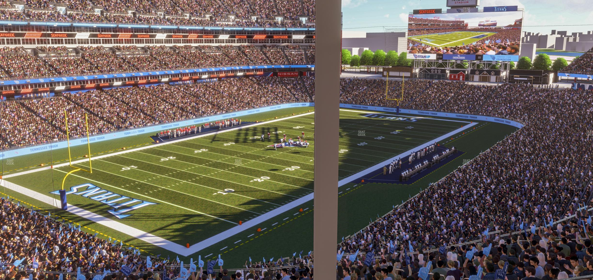 Seating view for Nissan Stadium Section Suite 586 W B