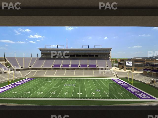 Seating view for Amon G Carter Stadium Section Champions Suite 8