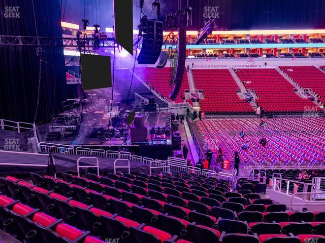 Seating view for KFC Yum! Center Section 118