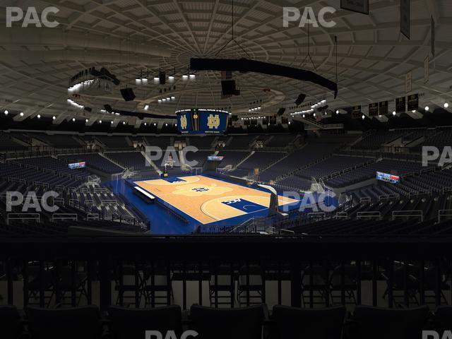 Seating view for Purcell Pavilion at the Joyce Center Section 116