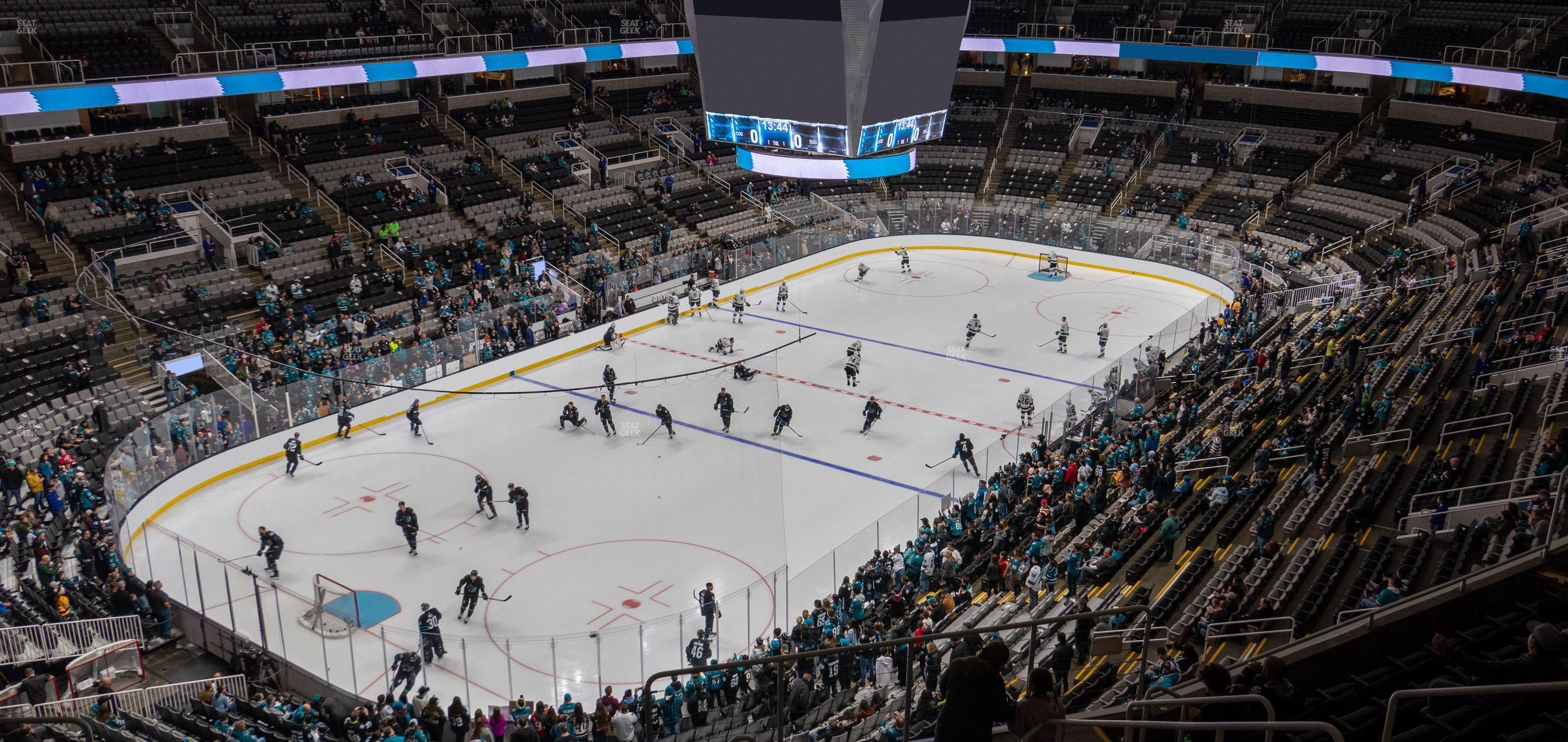 Seating view for SAP Center at San Jose Section 218