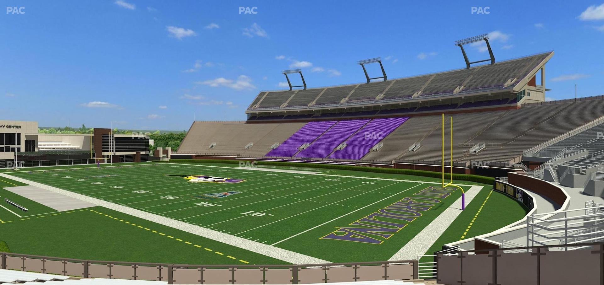 Dowdy-Ficklen Stadium Section 1 Seat View | SeatGeek